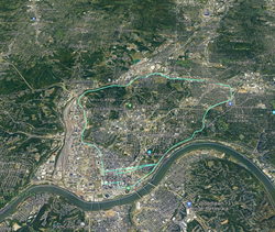 Cincinnati Subway route